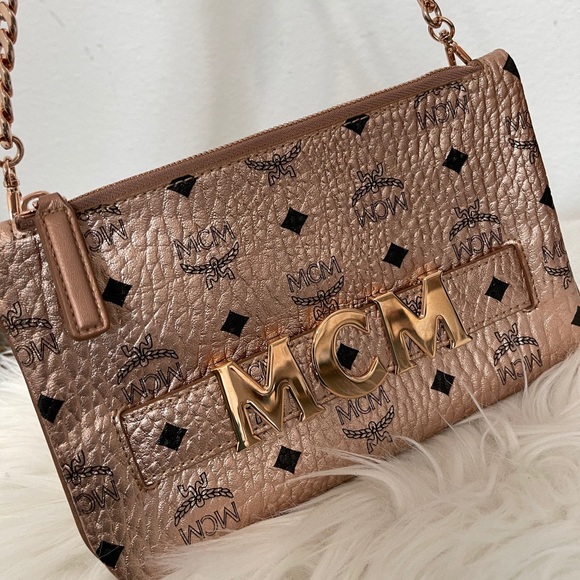 MCM Backpack w/ Chain Pouch - Picture 15 of 16